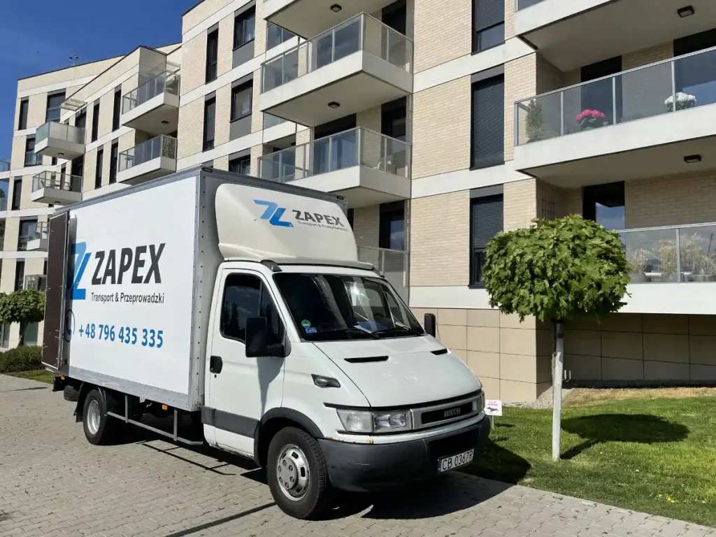 zapex transport i przeprowadzki - rozładunmek w bydgoszczy